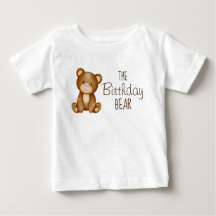 Teddy bear birthday personalised family shirt