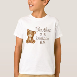 Teddy bear birthday personalised family shirt