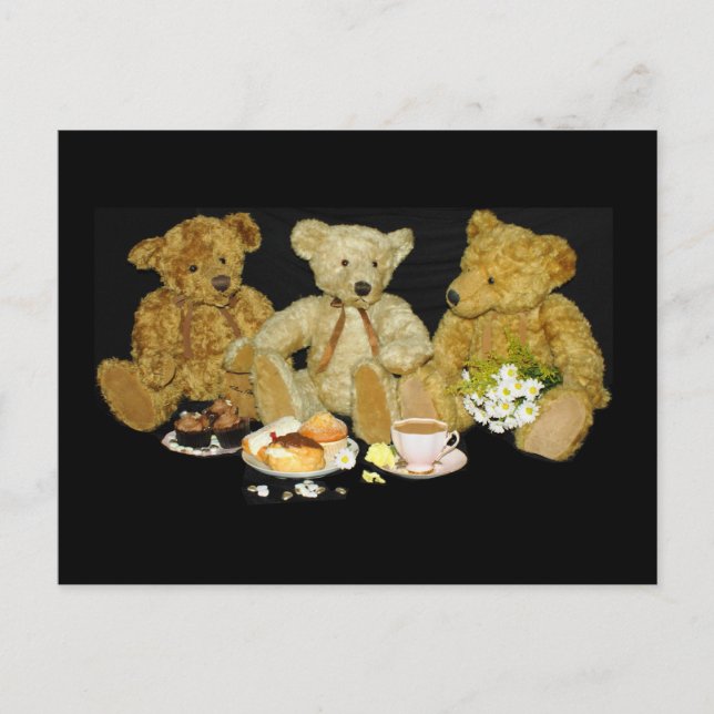 Teddy Bear Blank Poste Card (Front)