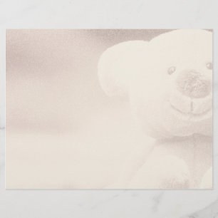 Teddy Bear Blank Scrapbook Background Paper