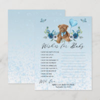 Teddy Bear Blue Balloon Wishes for Baby Game 