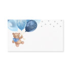 Teddy Bear Blue Silver Balloons Baby Shower 