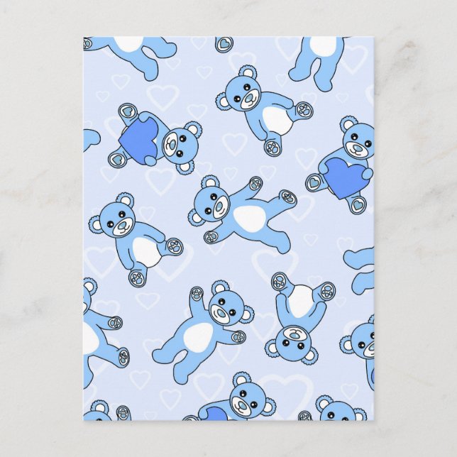 Teddy Bear Blues Postcard (Front)