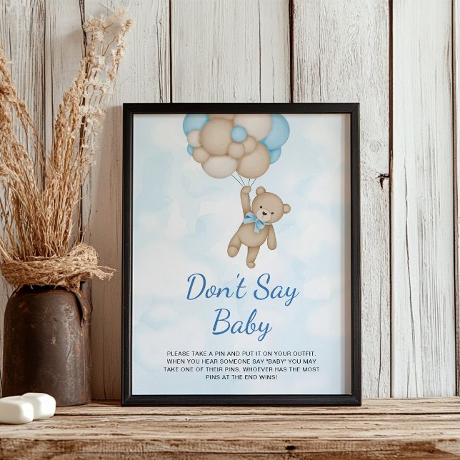Teddy Bear Bon't say Baby Poster (Creator Uploaded)