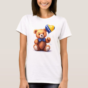 teddy bear & Bosnia and Herzegovina flag. T-Shirt
