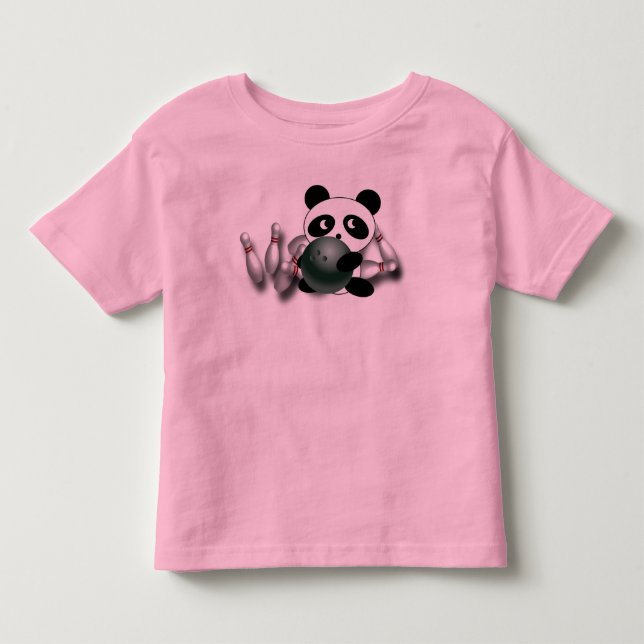 Teddy Bear Bowling Toddler T-Shirt (Front)
