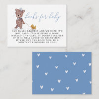 Teddy Bear Boy Baby Shower Book Request