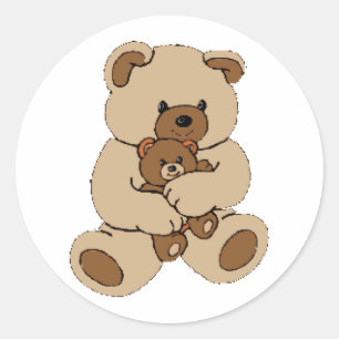 Teddy Bear Buddies Classic Round Sticker
