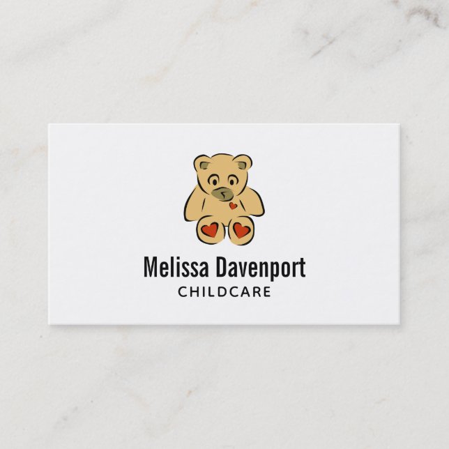 Teddy Bear Business Card (Front)
