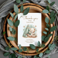 Teddy Bear Camp Baby Shower Thank You