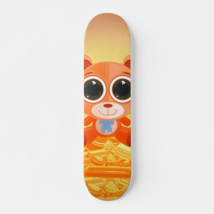 Teddy Bear - Candy Orange Skateboard
