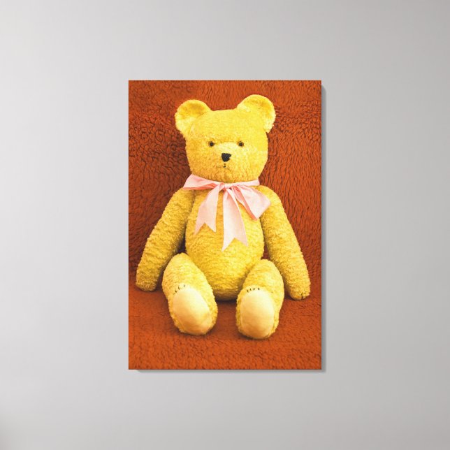 teddy bear canvas print (Front)