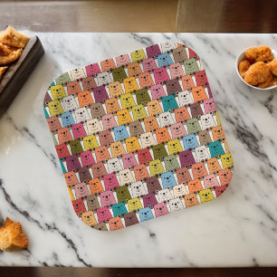 Teddy Bear Cartoon Paper Plate