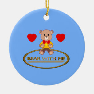 Teddy Bear Ceramic Tree Decoration