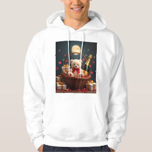 Teddy Bear & Champagne Delight Hoodie