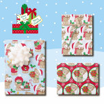 Teddy Bear Christmas 3 Coordinating Wrapping Paper Sheet<br><div class="desc">Teddy Bear Christmas 3 Coordinating Wrapping Paper Sheets</div>