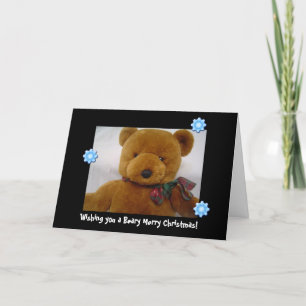 Teddy Bear Christmas Holiday Card