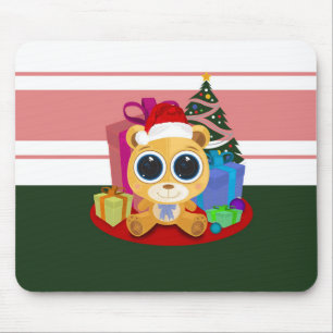 Teddy Bear - Christmas Mouse Mat