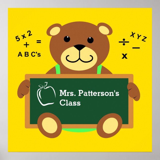 Teddy Bear Class Posters (Front)