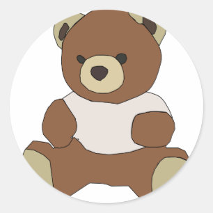 Teddy Bear Classic Round Sticker