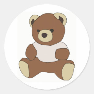 Teddy Bear Classic Round Sticker
