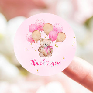 Teddy bear classic round sticker