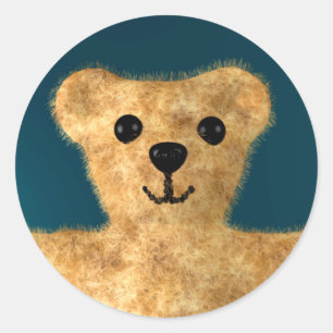 Teddy Bear Classic Round Sticker