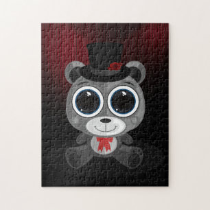 Teddy Bear - Classy Grey Jigsaw Puzzle