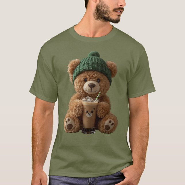 Teddy Bear Cold Brew  T-Shirt (Front)