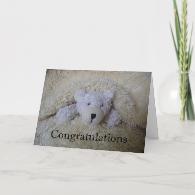 teddy bear congratulations card (Front)