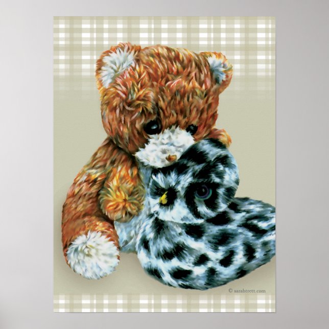 Teddy bear cuddles  print (Front)