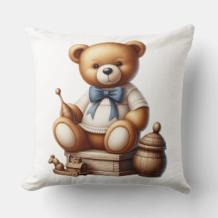 Teddy bear cushion