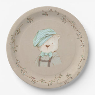 Teddy Bear Cute Adorable Paper Plate
