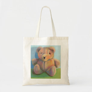 Teddy bear cute plush toy original art drawing tote bag