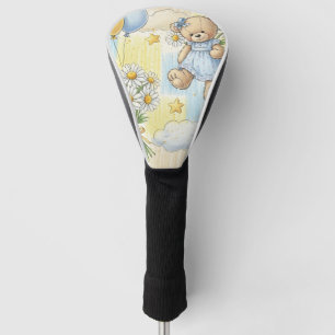 Teddy Bear Daisy Garden Pattern (2) Golf Head Cover