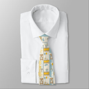 Teddy Bear Daisy Garden Pattern (9) Tie