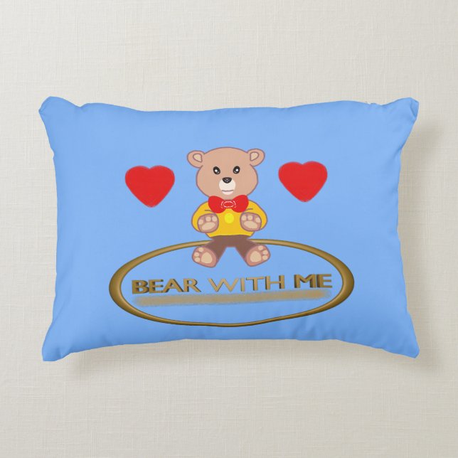Teddy Bear  Decorative Cushion (Front)