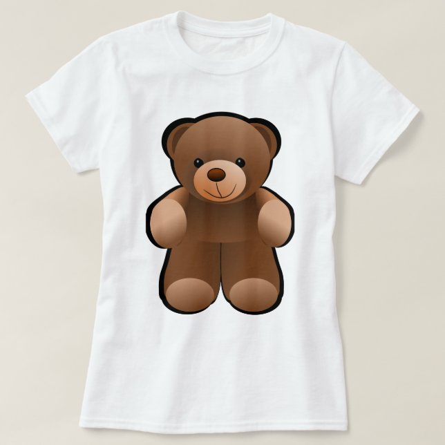 Teddy Bear Design T-Shirt (Design Front)