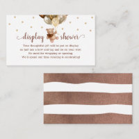 Teddy Bear Display Shower Insert for Invitation