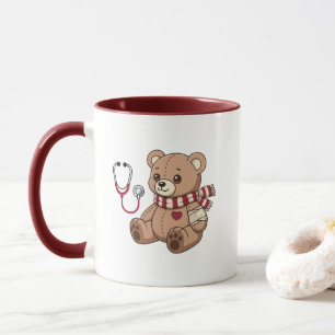 Teddy Bear Doctor Paediatrician Stethoscope Mug