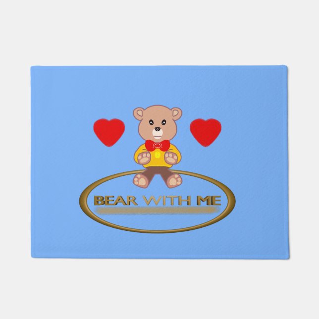 Teddy Bear  Doormat (Front)
