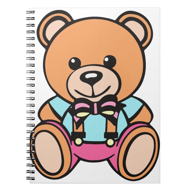 Teddy Bear Drawing Notebook (Front)