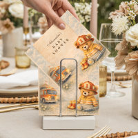 Teddy Bear Firefighter Baby Shower