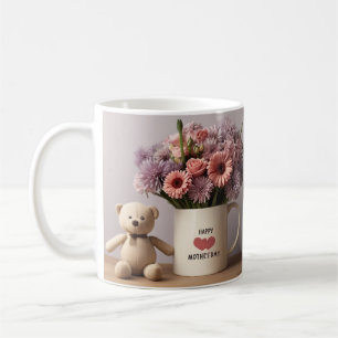 Teddy Bear, Flowers & Coffee Mug Mother's Day Gift