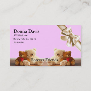 Teddy Bear Friends Set Business Card
