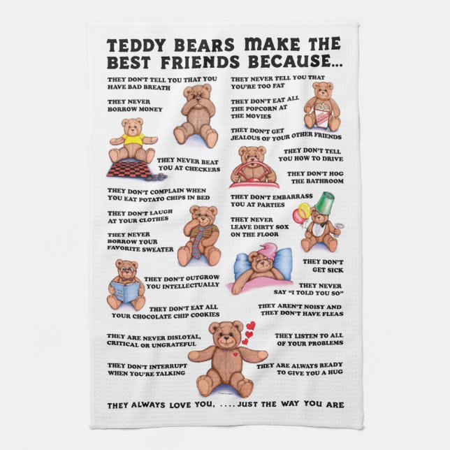 Teddy Bear Friends Towel (Vertical)