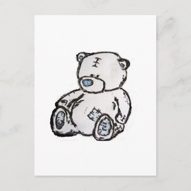 Teddy bear from the attic postcard (Front)