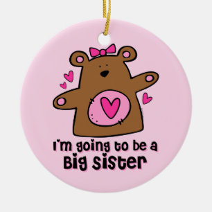 Teddy Bear Future Big Sister Ornament