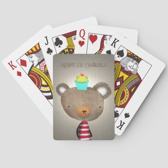 Teddy Bear Game Playing Cards (Back)