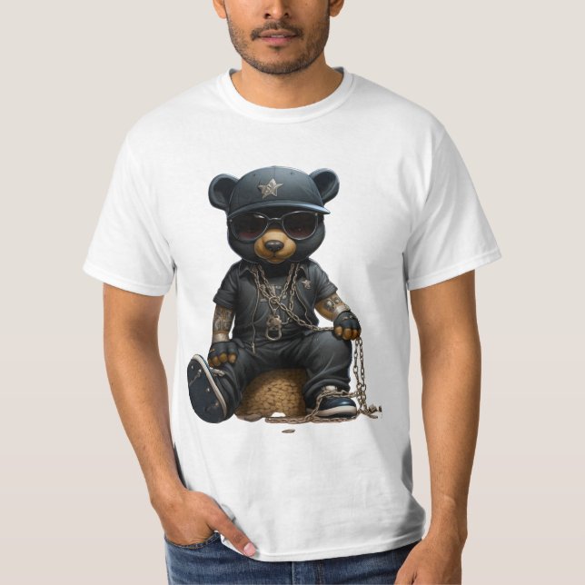 Teddy bear gangster T-Shirt (Front)